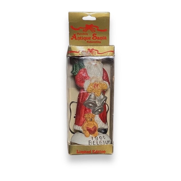 5/$25 Vintage Porcelain Santa Figure Collectables 1900 Belgium Limited Edition - Picture 3 of 3